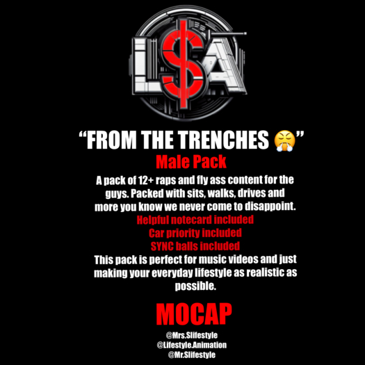 L$A - "FROM DA TRENCHES!" MALE MOCAP PACK