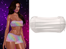 Kimmy Cinched Tube Top 2.0 [White] - Maitreya Lara • LaraX • Petite • PetiteX • Legacy • Reborn Clothing