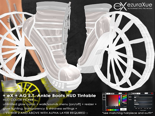 ezura + AG E.T. Ankle Boots *White Set