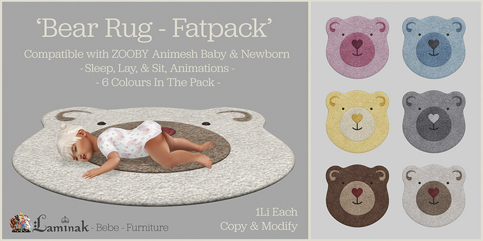 Laminak - Bebe - Bear Rug Fatpack