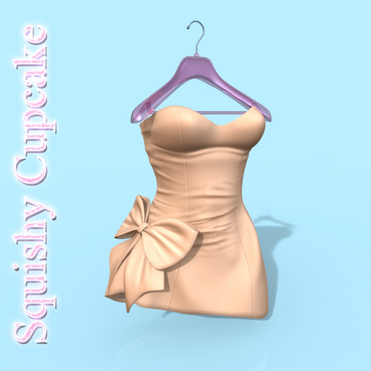 Beige Chloe Bow Dress