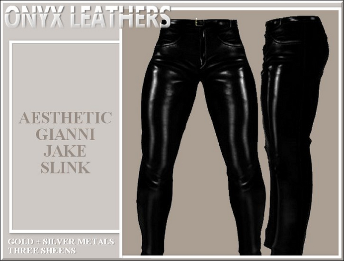 ONYX - LEATHER PANTS v2 SIGNATURE SLINK TMP PLUS FIVE