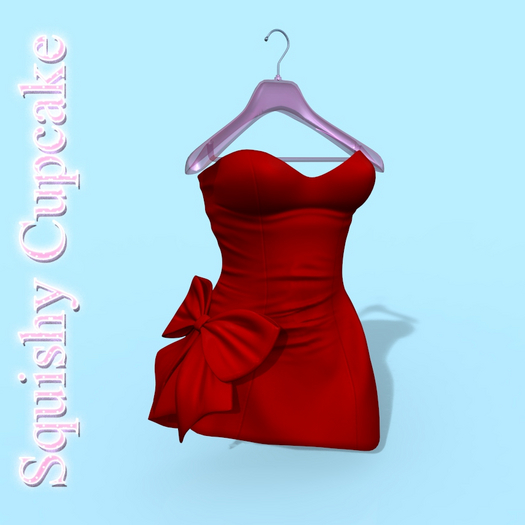 Red Chloe Bow Dress