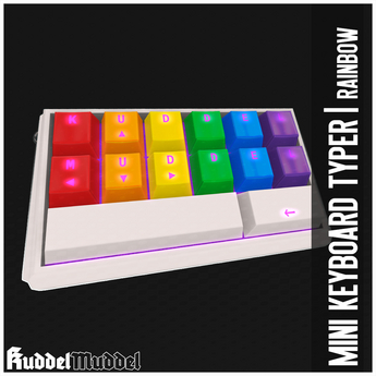Second Life Marketplace - [KuddelMuddel] Mini Keyboard Typer / Rainbow