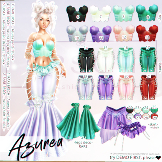 ERSCH - Azurea {Reborn} SET RARES & ACCESORIES