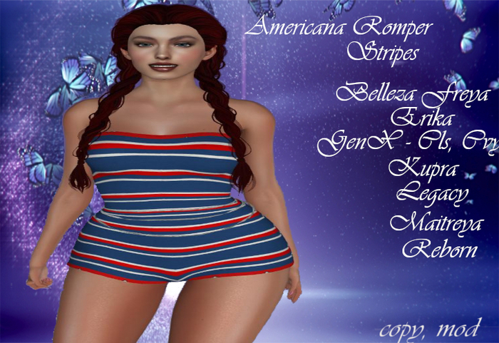 Americana Romper Stripes