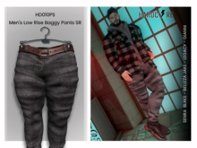 :: HARDCORE :: (HD010PS) Men's Low Rise Baggy Pants SR