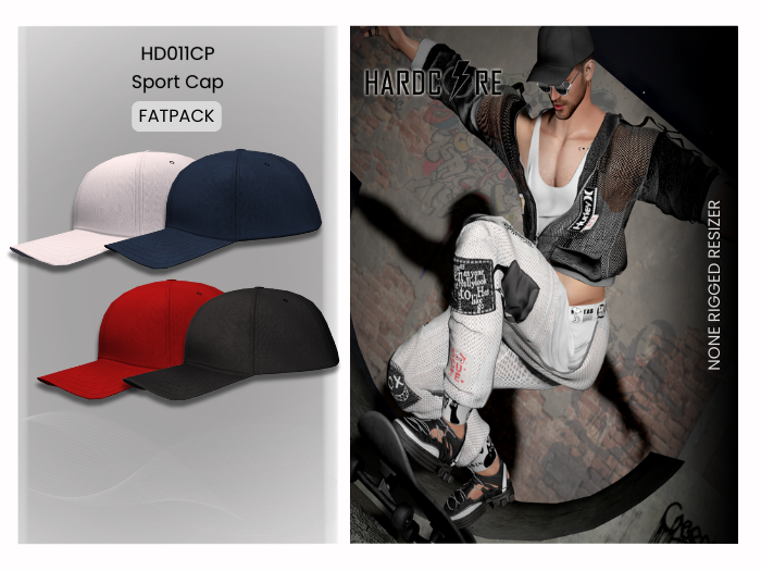 :: HARDCORE :: (HD011CP) Sport Cap - Fatpack