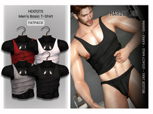 :: HARDCORE :: (HD012TS) Men's Basic T-Shirt - Fatpack