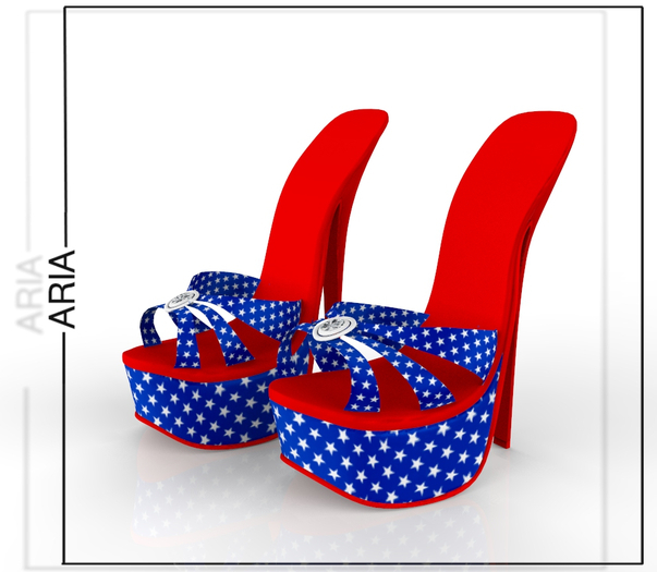  Independence Day Platform Heels