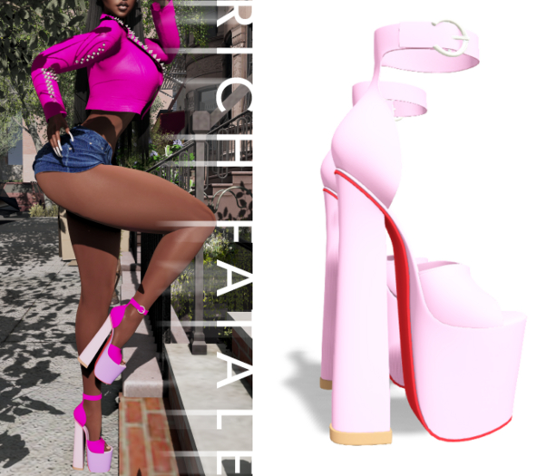 $RICH FATALE - DION PLATFORM - BUBBLEGUM