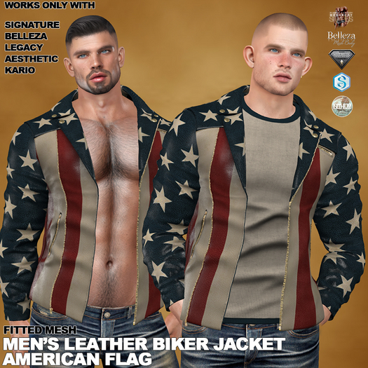 RGDW - Leather biker Jacket - American