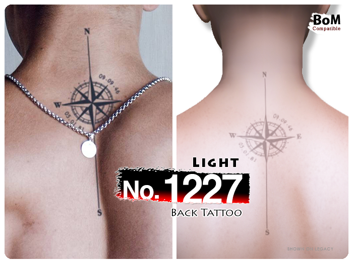 (Back Tattoo) No.1227 Light