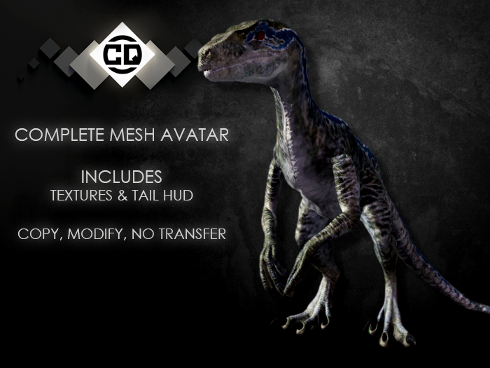 ◁.:CQ:. Raptor Blue Bento Avatar▷