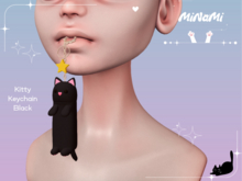 MiNaMi :: Kitty Keychain Black