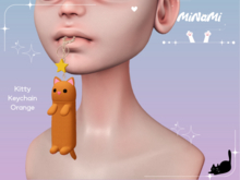 MiNaMi :: Kitty Keychain Orange