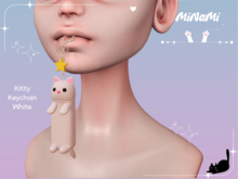 MiNaMi :: Kitty Keychain White