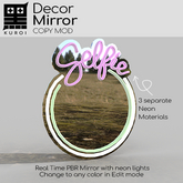 Kuroi - Selfie Neon Mirror PBR