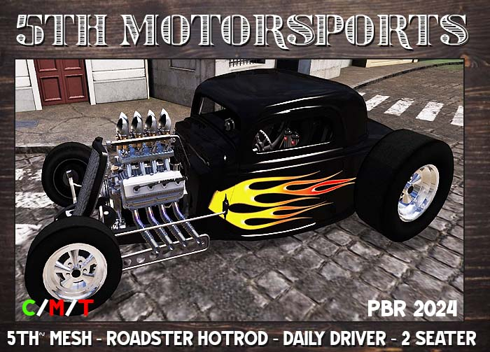 5TH~ Roadster Hotrod PBR (BLACK) 2024
