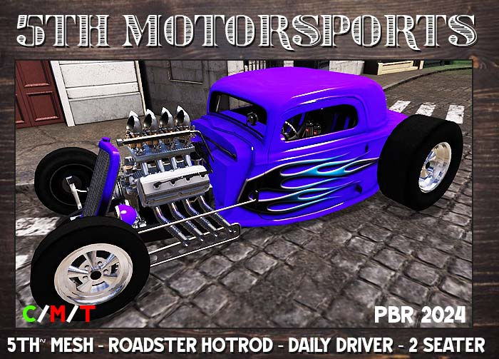 5TH~ Roadster Hotrod PBR (PURPLE) 2024