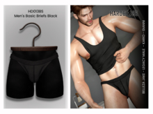 :: HARDCORE :: (HD013BS) Men's Basic Briefs - Black