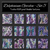 *Wallflowers* Delphinium Garden - Set 5