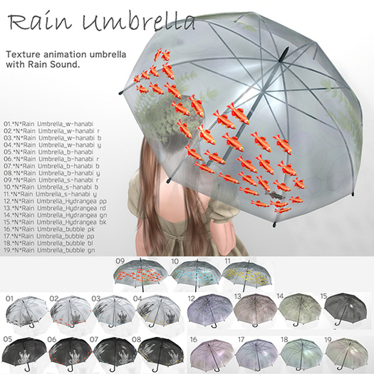 11.*N*Rain Umbrella_s-hanabi y