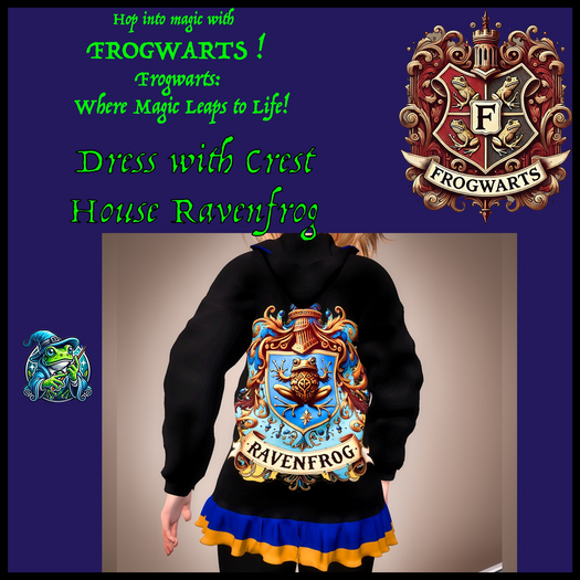 Frogwarts Ravenfrog Dress - For Rebirth