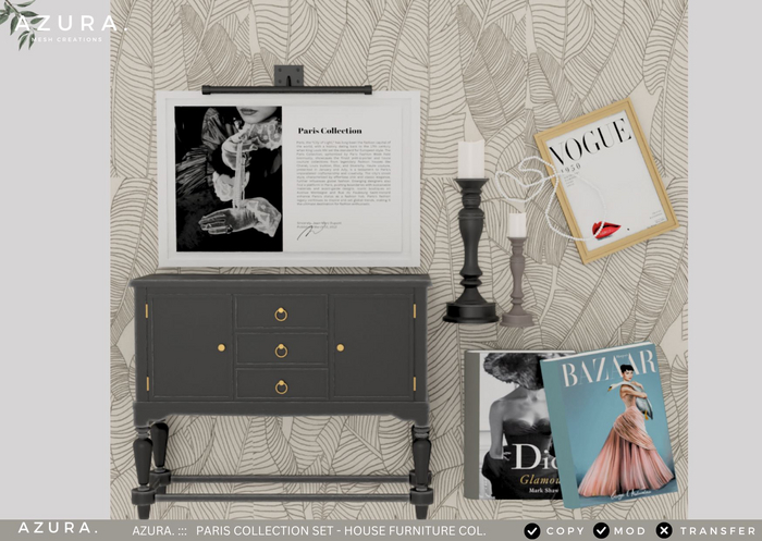 AZURA. ::: PARIS COLLECTION FULL SET-HOUSE FURNITURE COL.
