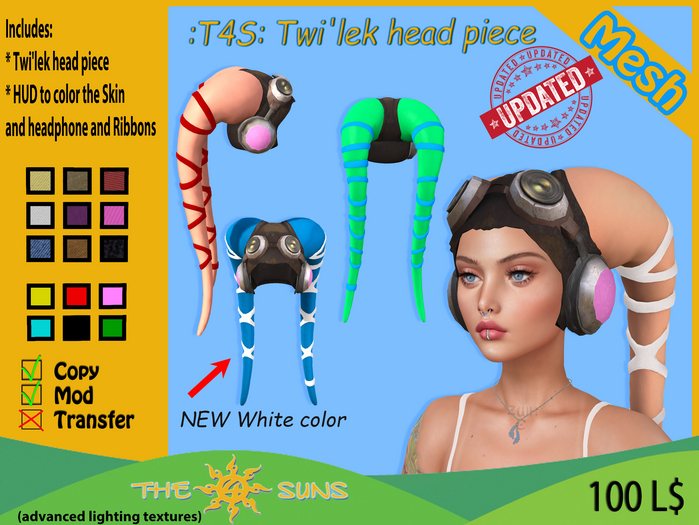 :T4S: Twi'lek head piece 1.3