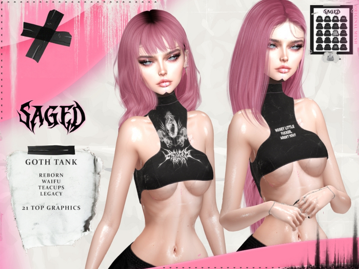 SAGED. Goth Tank