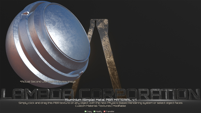 [LC] Aluminium (Simple) PBR Material (2K!)