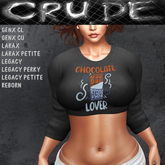 Chocolate Lover Women's Crop (WCC)  <Wear Me>
