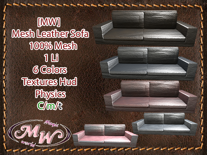 [MW] Mesh Leather Sofa