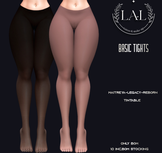 LAL-Basic Tights Only Bom(Tintable)