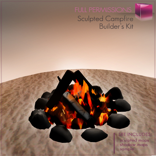 Full Perm Campfire - Camping Fire  Builder's Kit Set