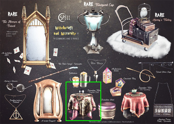 SPELL : Divination Table -  Crystal Ball