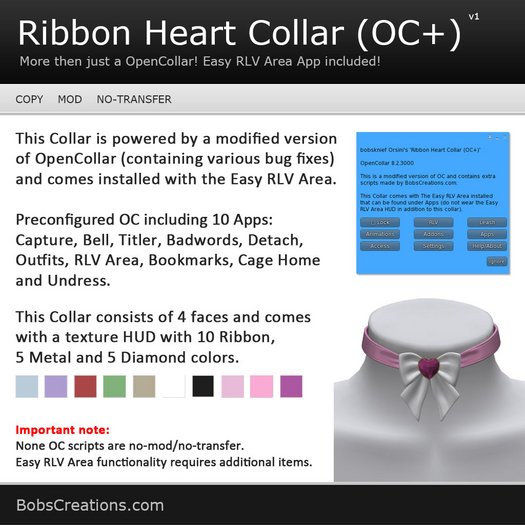 Ribbon Heart Collar (OC+) 