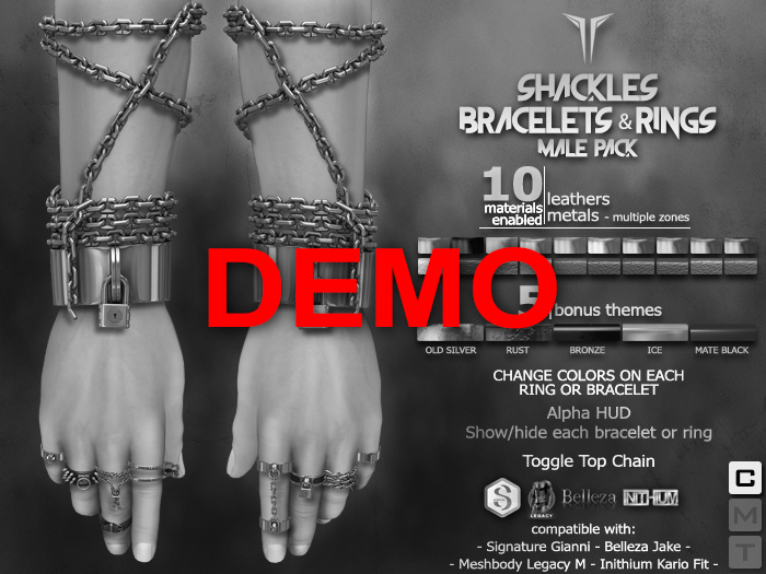 **RE** Shackles Bracelets & Rings DEMO