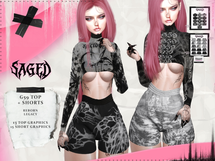 SAGED. G59 Top & Shorts Fatpack