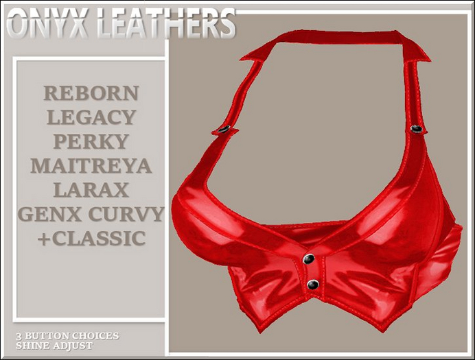 Latex Halter Vest - Tomatoe Version