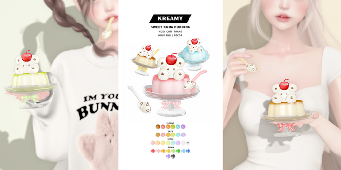 KREAMY. sweet kuma pudding (add)