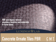 LL Concrete Ornate Tiles Pattern PBR Full Perm