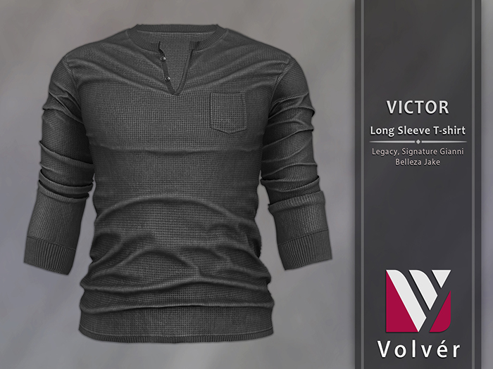 ///Volver// Victor Long Sleeve T-Shirt - Dark Gray