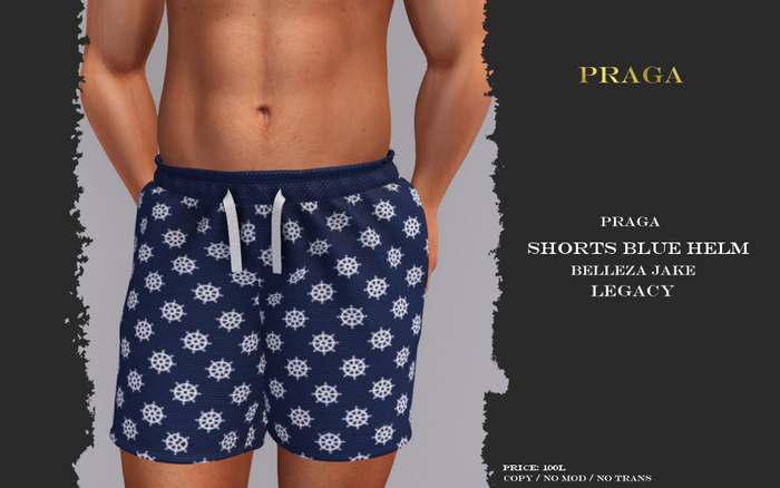 Praga Shorts - Blue Helm