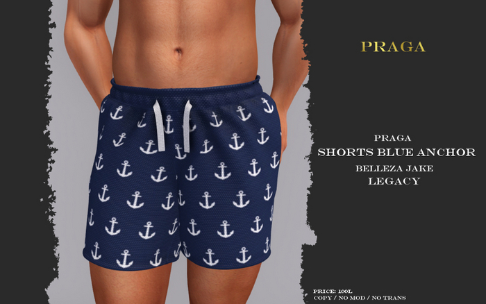 Praga Shorts - Blue Anchor