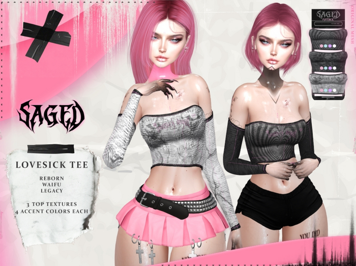 SAGED. Lovesick Tee Fatpack