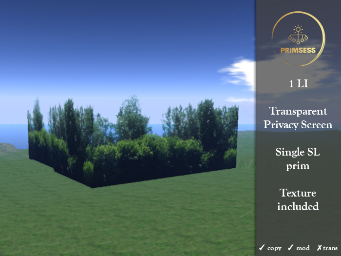 Transparent Trees Privacy Screen