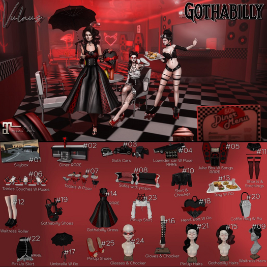 14. Gothabilly Dress - RARE