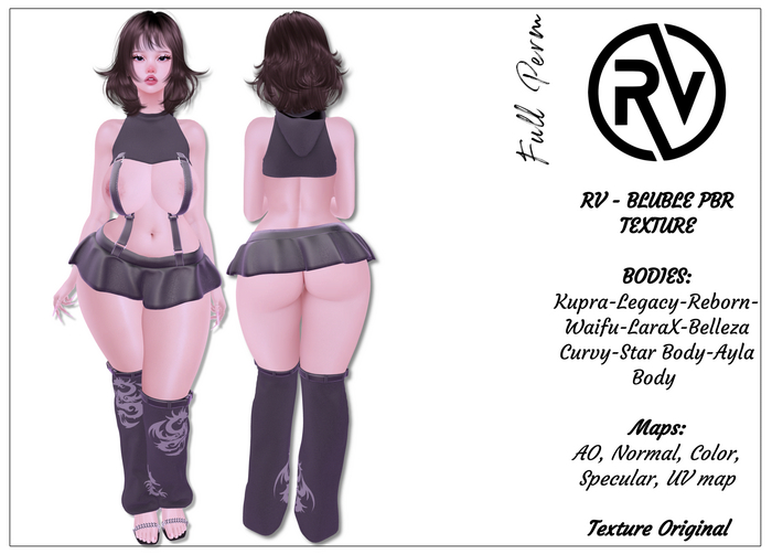 RV - BLUBLE PBR TEXTURE - FULLPERM
